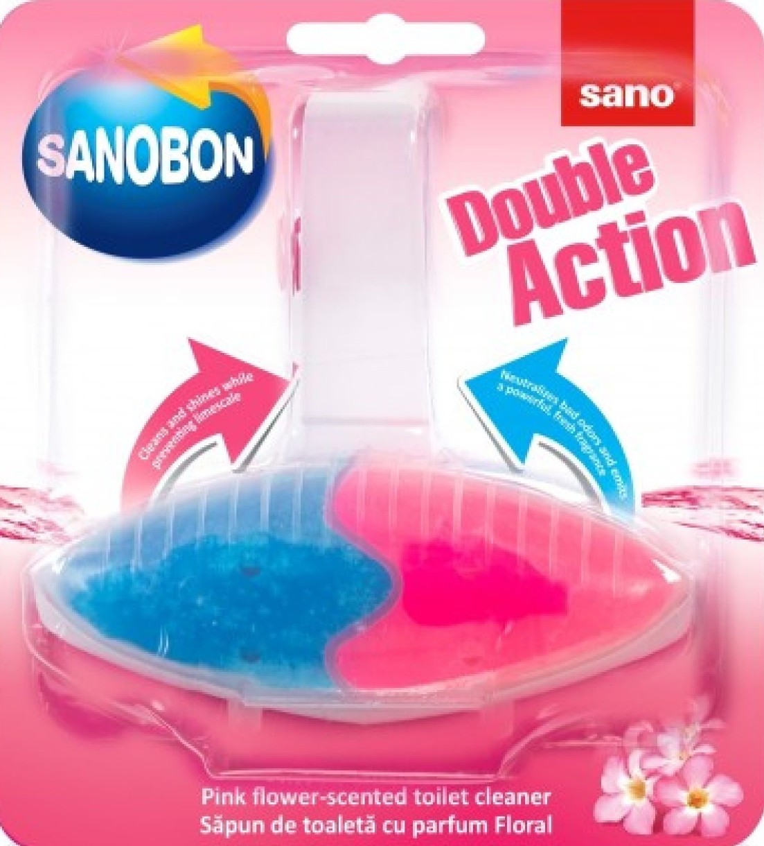 Săpun de toaletă Sano Sanobon Double Action Pink (280587)