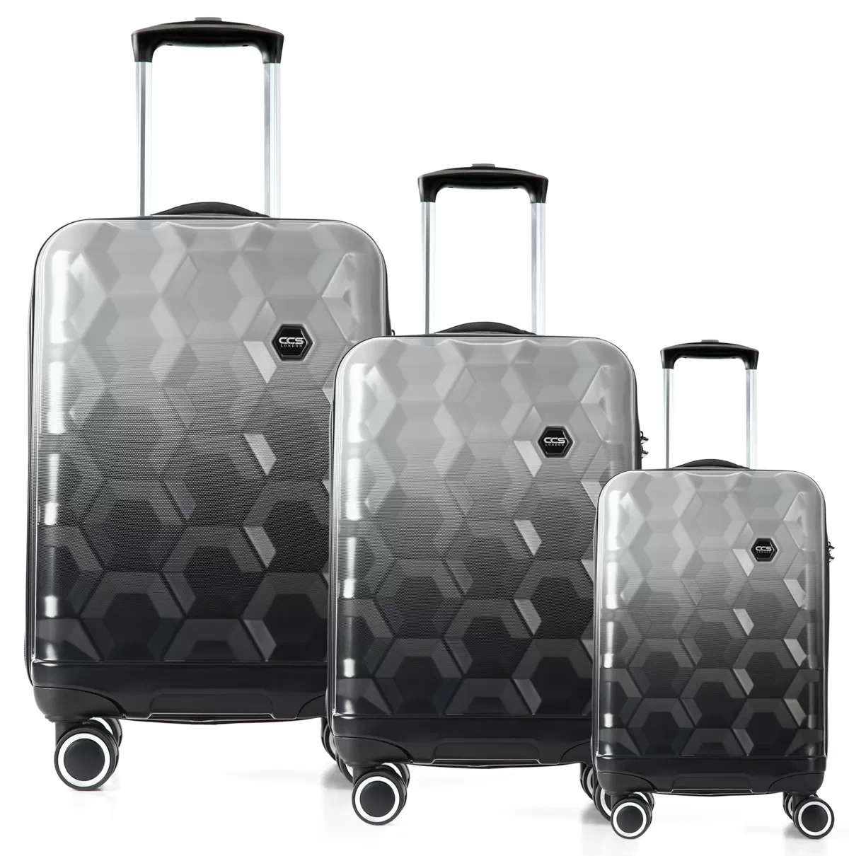 Комплект чемоданов CCS 5226 Set Black/Grey