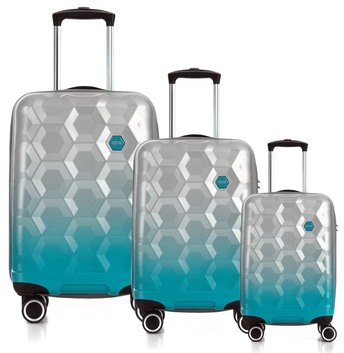 Set de valize CCS 5226 Set Grey/Blue