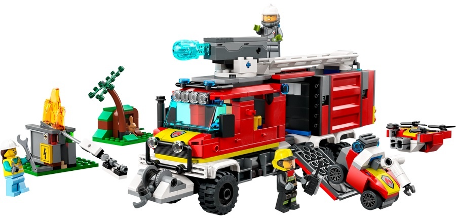 Set de construcție Lego City: Fire Command Truck (60374)