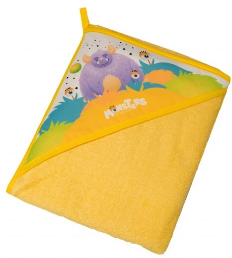 Полотенце для детей Tega Baby Monters Yellow 100x100 (MN-008)