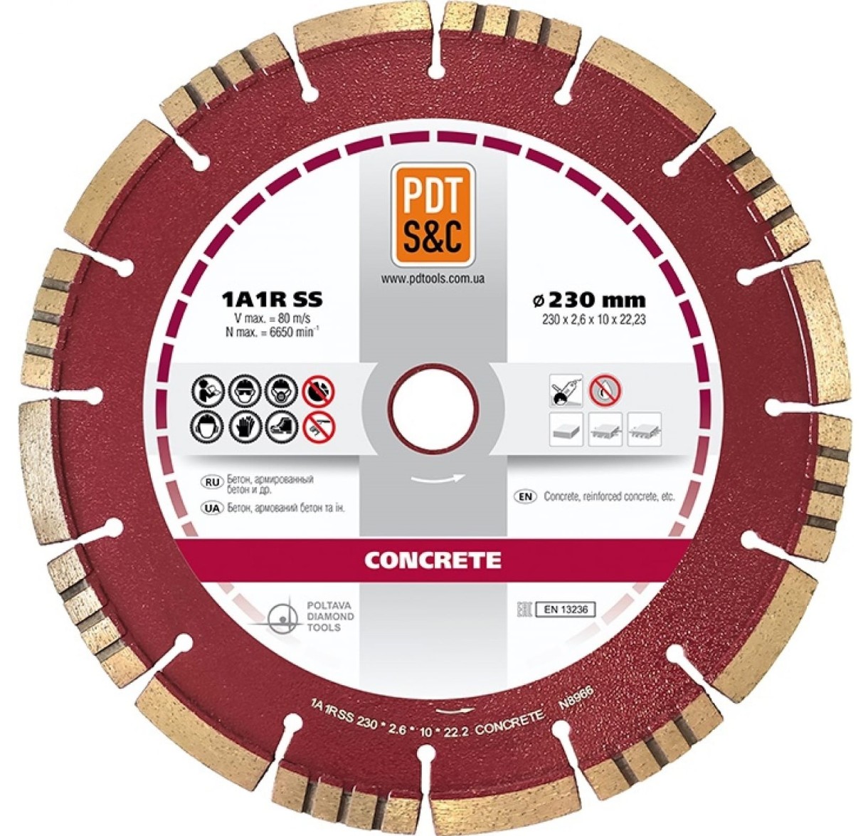 Диск для резки PDT 830600CRTu 1A1RSS/C3