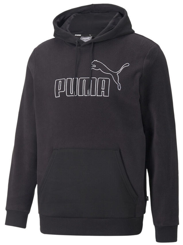 Мужская толстовка Puma Ess Elevated Polarfleece Hoodie Puma Black XXL