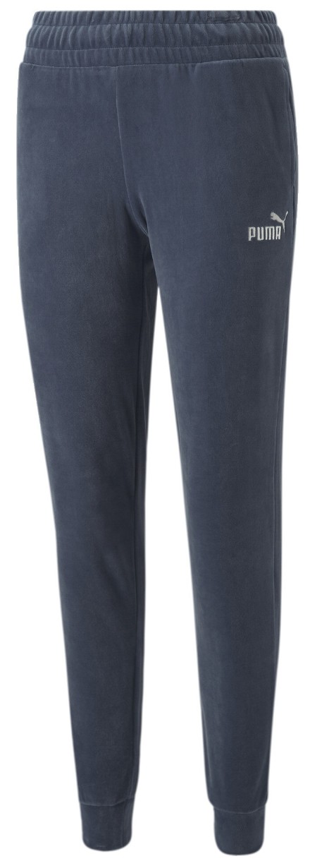 Женские спортивные штаны Puma Ess+ Velour Pants Cl Evening Sky L