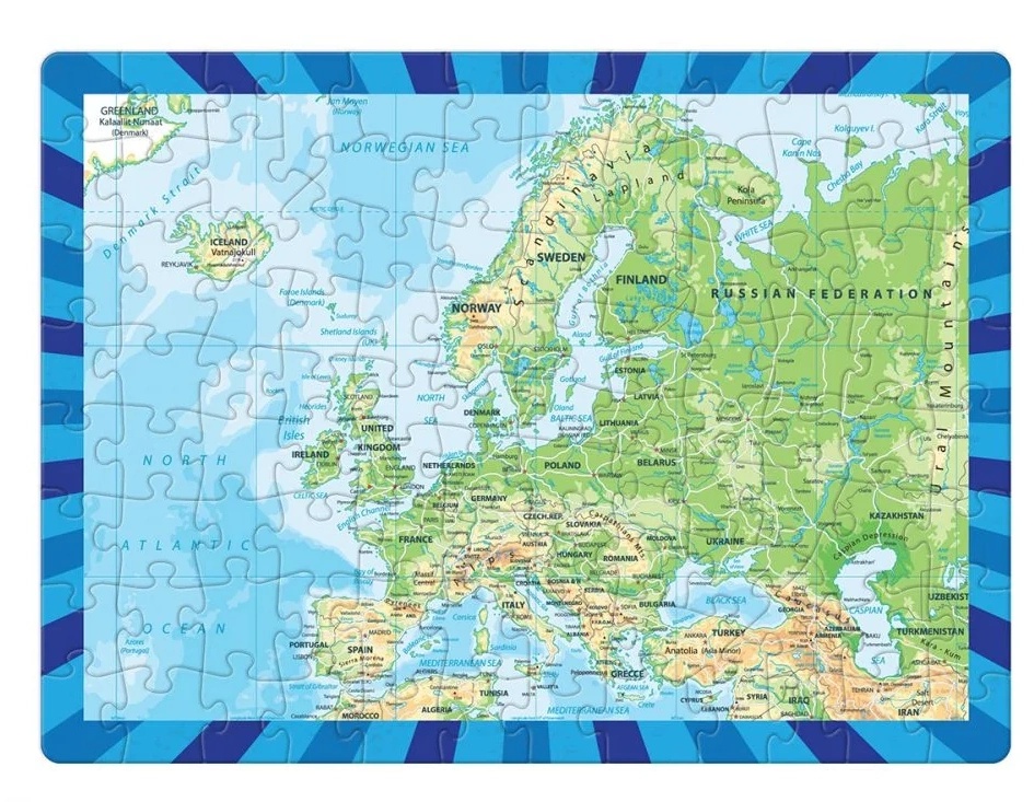 Пазл Noriel 100 Harta Europei (NOR4529)