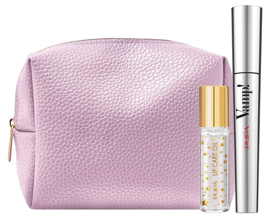 Set produse cosmetice decorative Pupa Kit Vamp! Mascara Black & Lip Care Oil