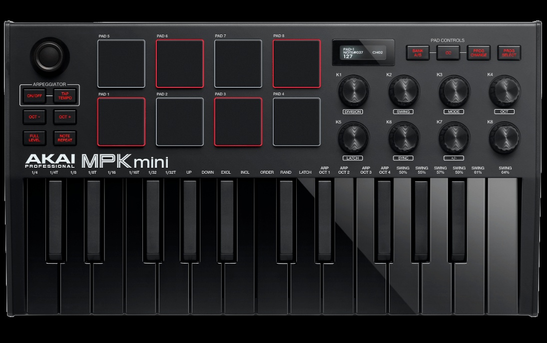 MIDI-claviatura Akai MPK Mini MK3 Black