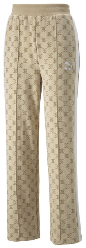 Pantaloni spotivi de dame Puma T7 Aop Pants Light Sand XL