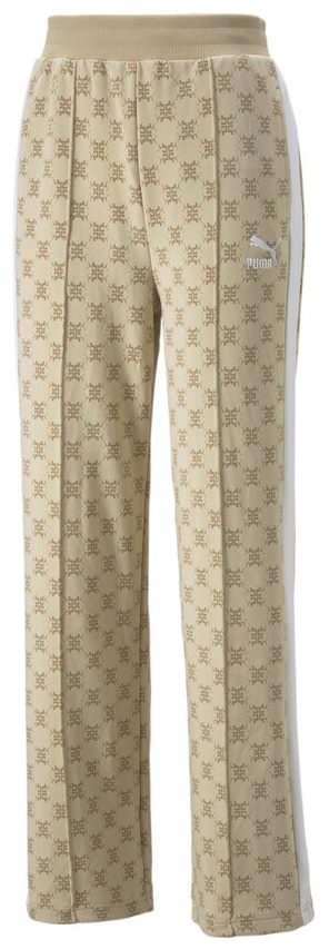 Pantaloni spotivi de dame Puma T7 Aop Pants Light Sand XS