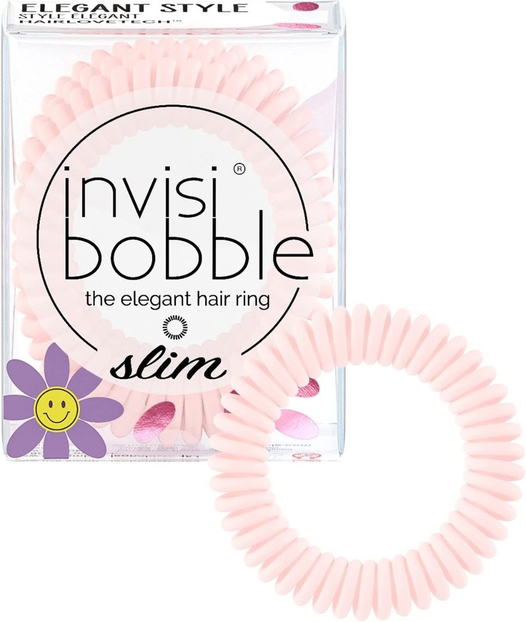 Elastice pentru păr Invisibobble Slim Cuter Than You Pink 3pcs