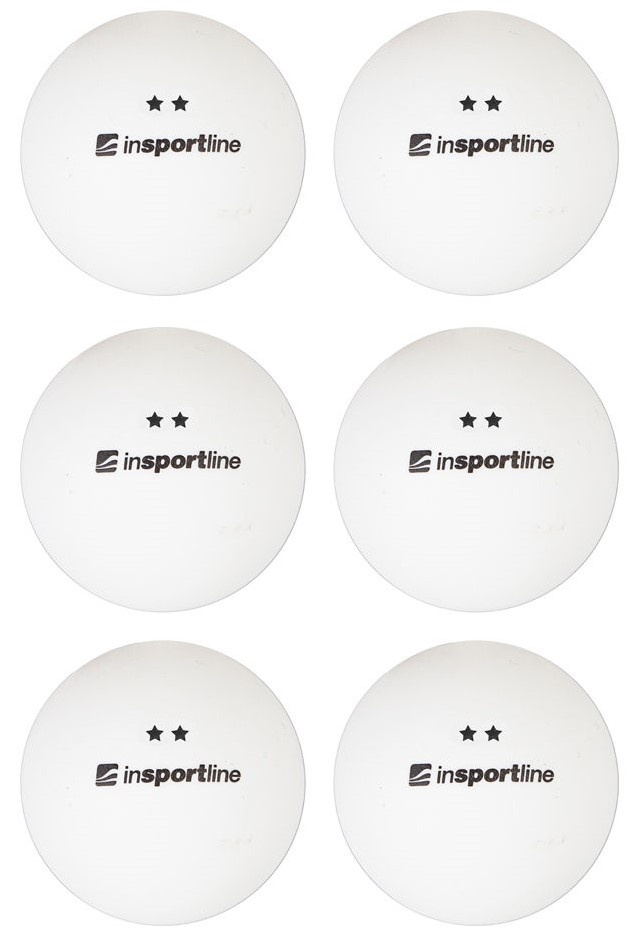Мячи для настольного тенниса Insportline Elisenda S2 White 6pcs (21567-1)