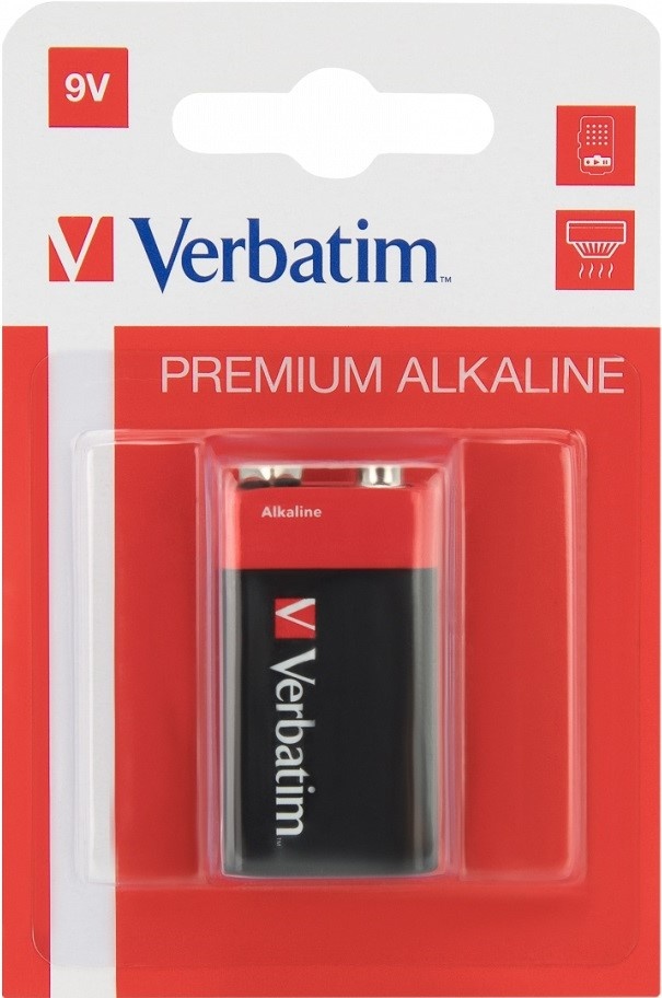 Батарейка Verbatim 9V 1pcs Blister (49924)