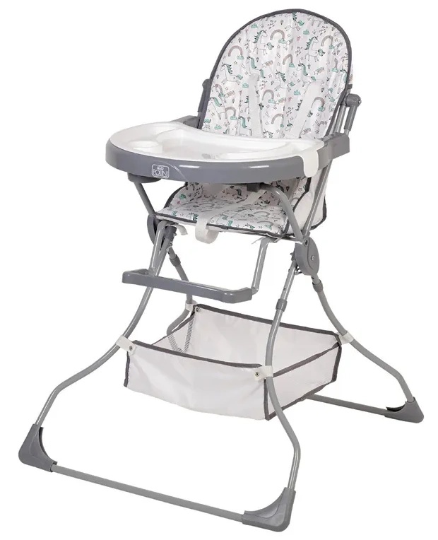 Scaun de masa Polini Kids 252 Unicorn Curcubeu Gri