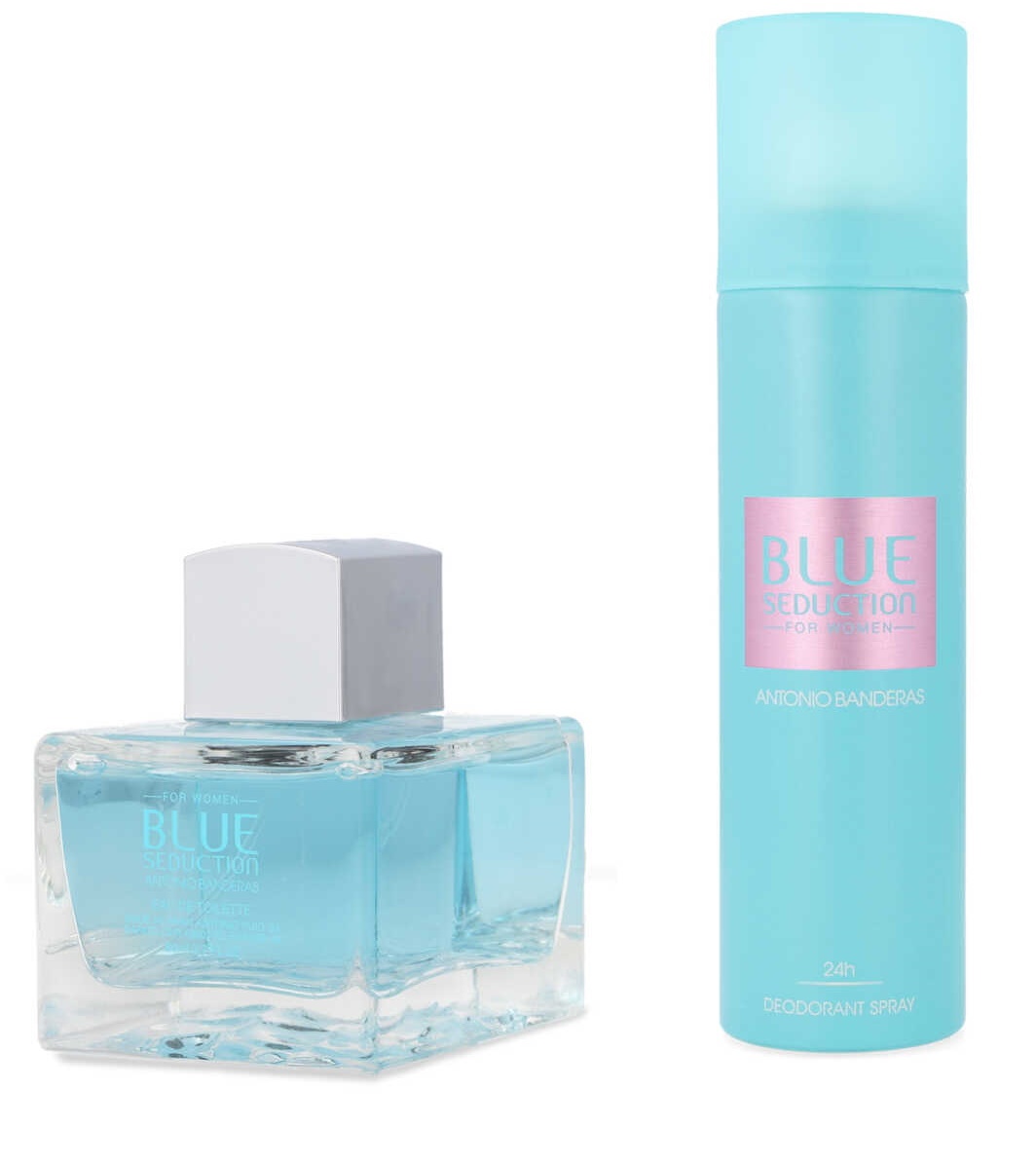 Set de parfumuri pentru ea Antonio Banderas Blue Seduction EDT 80ml + Deo 150ml