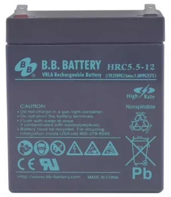 Аккумуляторная батарея BB Battery HRC5.5-12