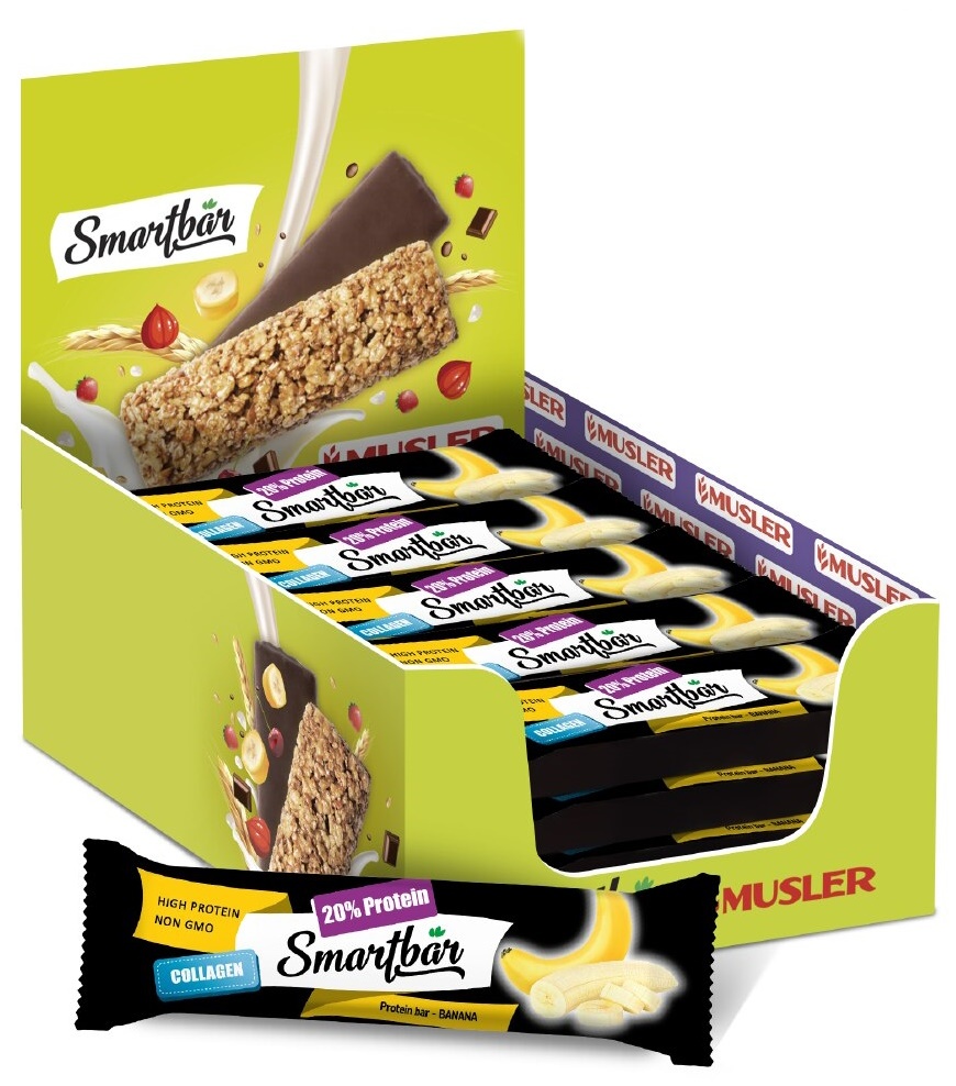 Батончики протеиновые Smartbar High Protein 25pcs Banana