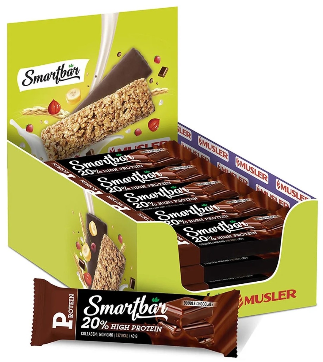 Batoane proteice Smartbar High Protein 25pcs Double Chocolate