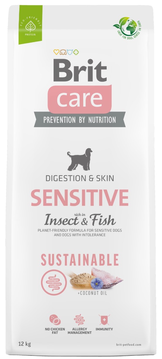 Сухой корм для собак Brit Care Dog Sustainable Sensitive Insect & Fish 12kg