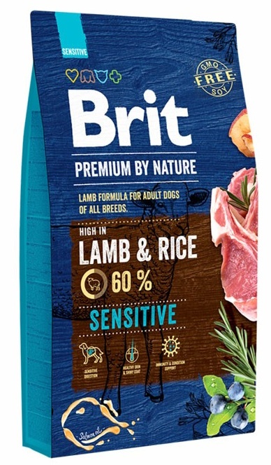 Hrană uscată pentru câini Brit Premium by Nature Sensitive Lamb 3kg