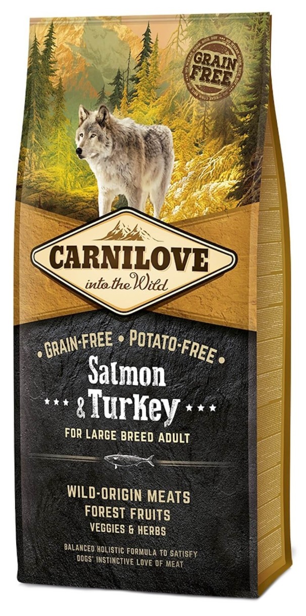 Hrană uscată pentru câini Carnilove Adult Large Breed Salmon & Turkey 12kg
