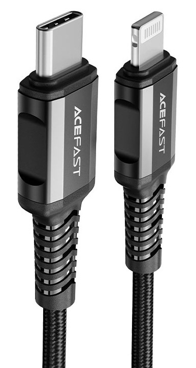 USB Кабель Acefast Type-C to Lightning 1.2m Black (C1-01)