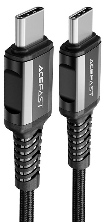 USB Кабель Acefast Type-C to Type-C 1.2m Black (C1-03)