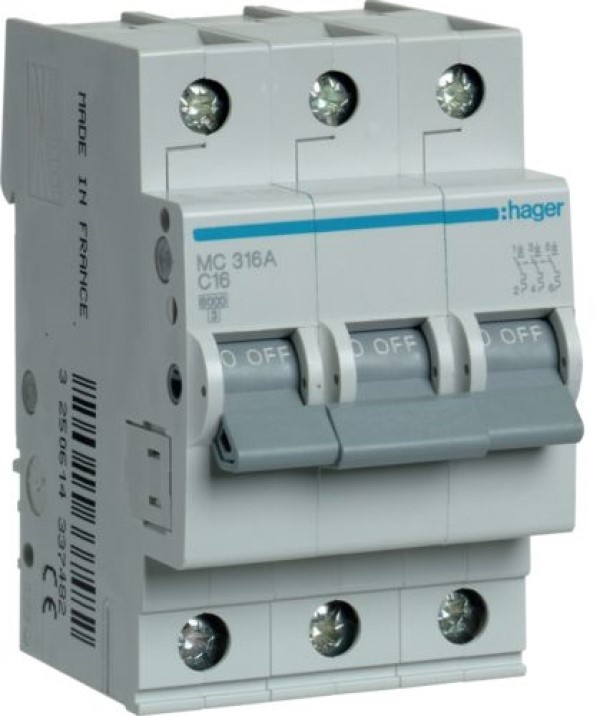 Întrerupător automat Hager MC316A