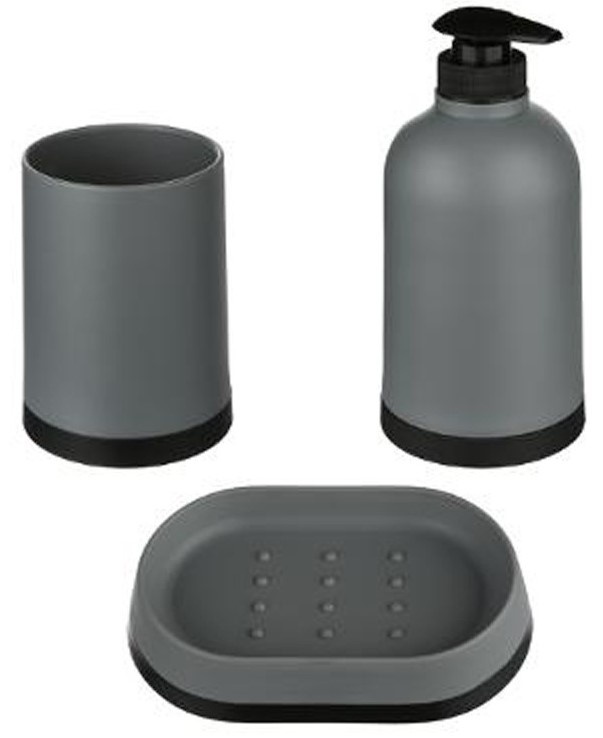 Набор для ванной комнаты Five Grey (50060)