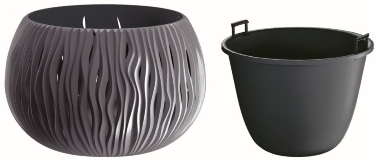Ghiveci Prosperplast Sandy Bowl DSK240-S433