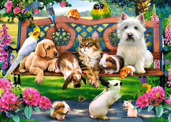 Puzzle Castorland 180 Pets in the Park (B-018444)