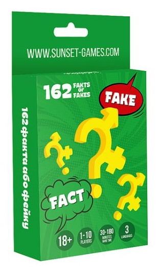 Joc educativ de masa Sunset Games 162 Fakts or Fakes (69007)