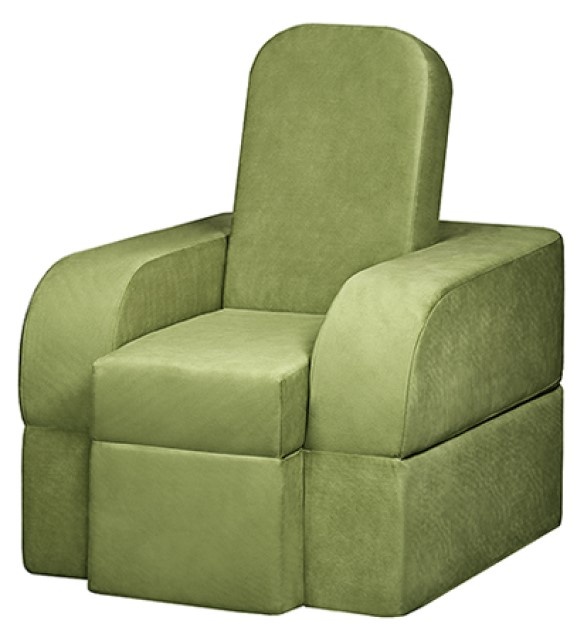 Бескаркасное раскладное кресло Edka Terra 80x180x45 M27 Verde