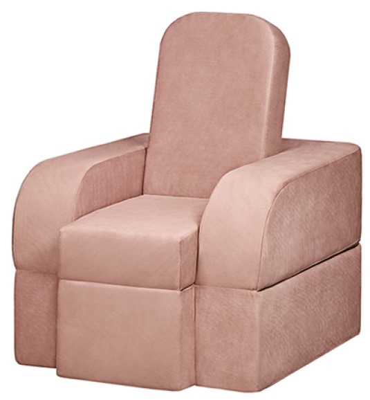Бескаркасное раскладное кресло Edka Terra 80x180x45 M7 Cafeniu Auriu