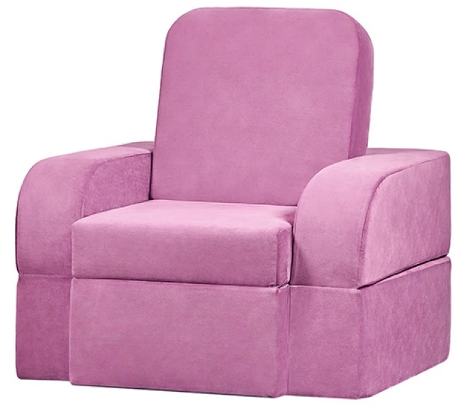 Бескаркасное раскладное кресло Edka Terra 100x200x45 M16 Violet Lavanda