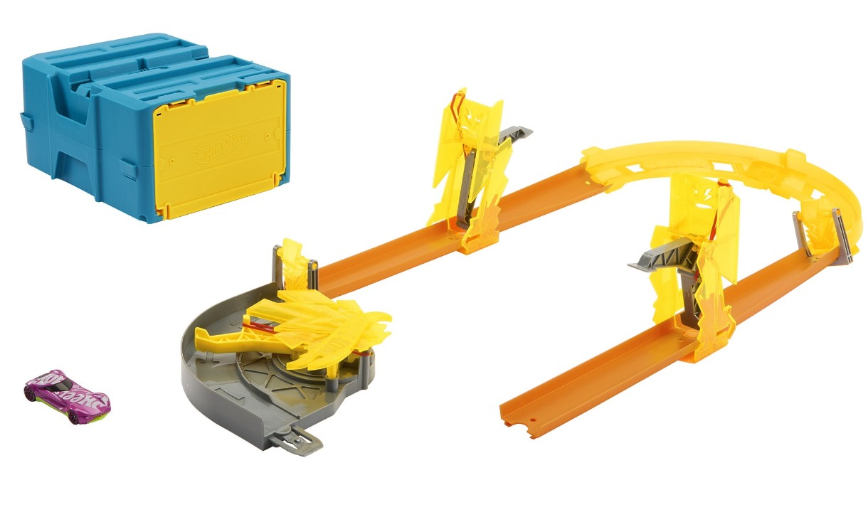 Set jucării transport Hot Wheels  Builder Lightning Boost Pack (HMC03)