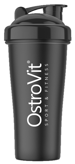 Shaker pentru nutriție sportivă Ostrovit Shaker Sport 700ml Black