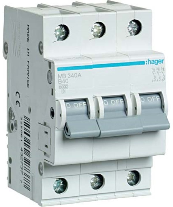 Автоматический выключатель Hager MB340A