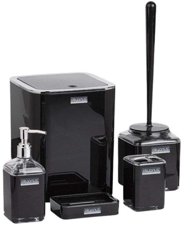 Набор для ванной комнаты Okyanus Black OKY612-1
