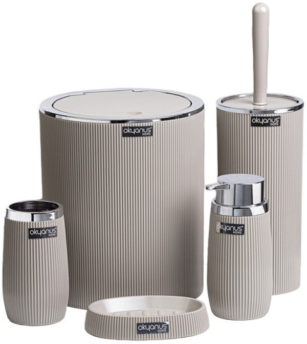 Set pentru baie Okyanus Cappucino OKY478-1