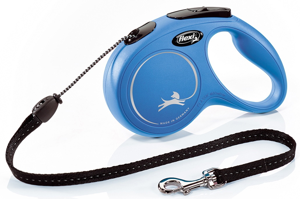 Lesă Flexi New Classic L Tape 5m Blue