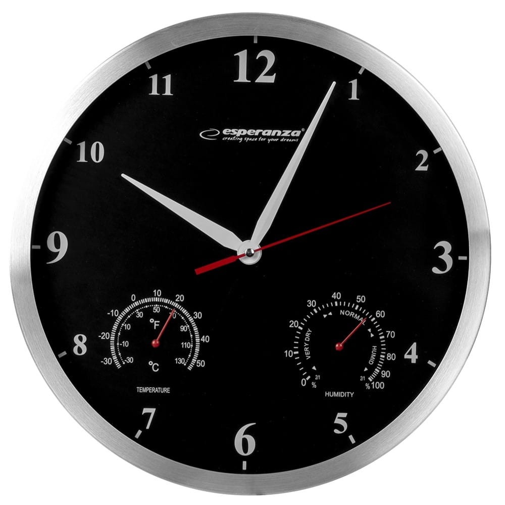 Настенные часы Esperanza Washington EHC008K Black