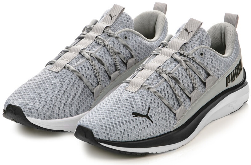 Adidași pentru bărbați Puma Softride One4All Quarry/Puma Black/White 44.5