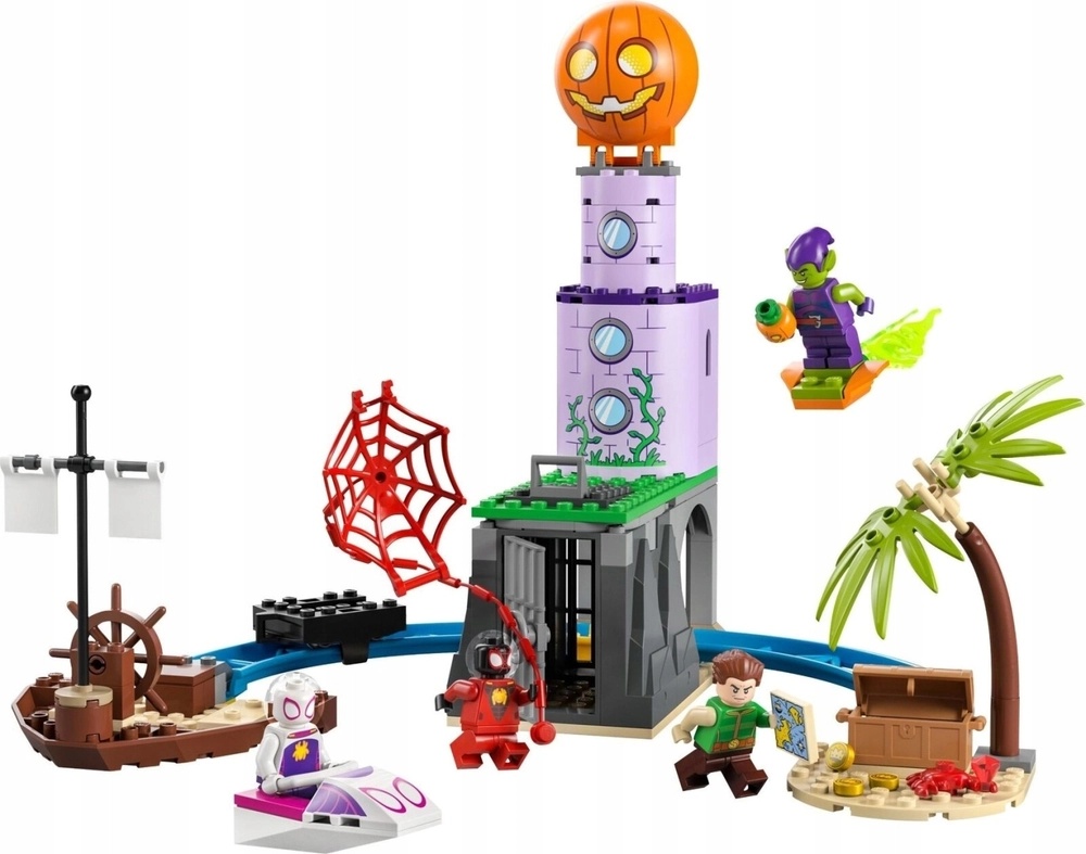 Set de construcție Lego Marvel: Team Spidey at Green Goblon's Lighthouse (10790)