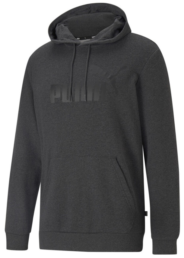 Мужская толстовка Puma Ess Big Logo Hoodie Tr Dark Gray Heather XL