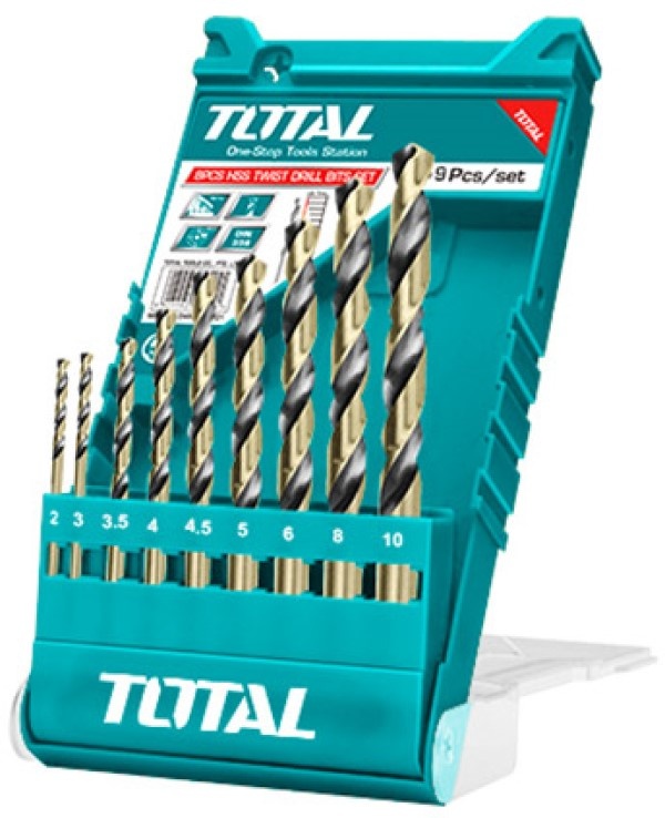 Set burghiu Total Tools TACSD0095 Hss 2-10mm