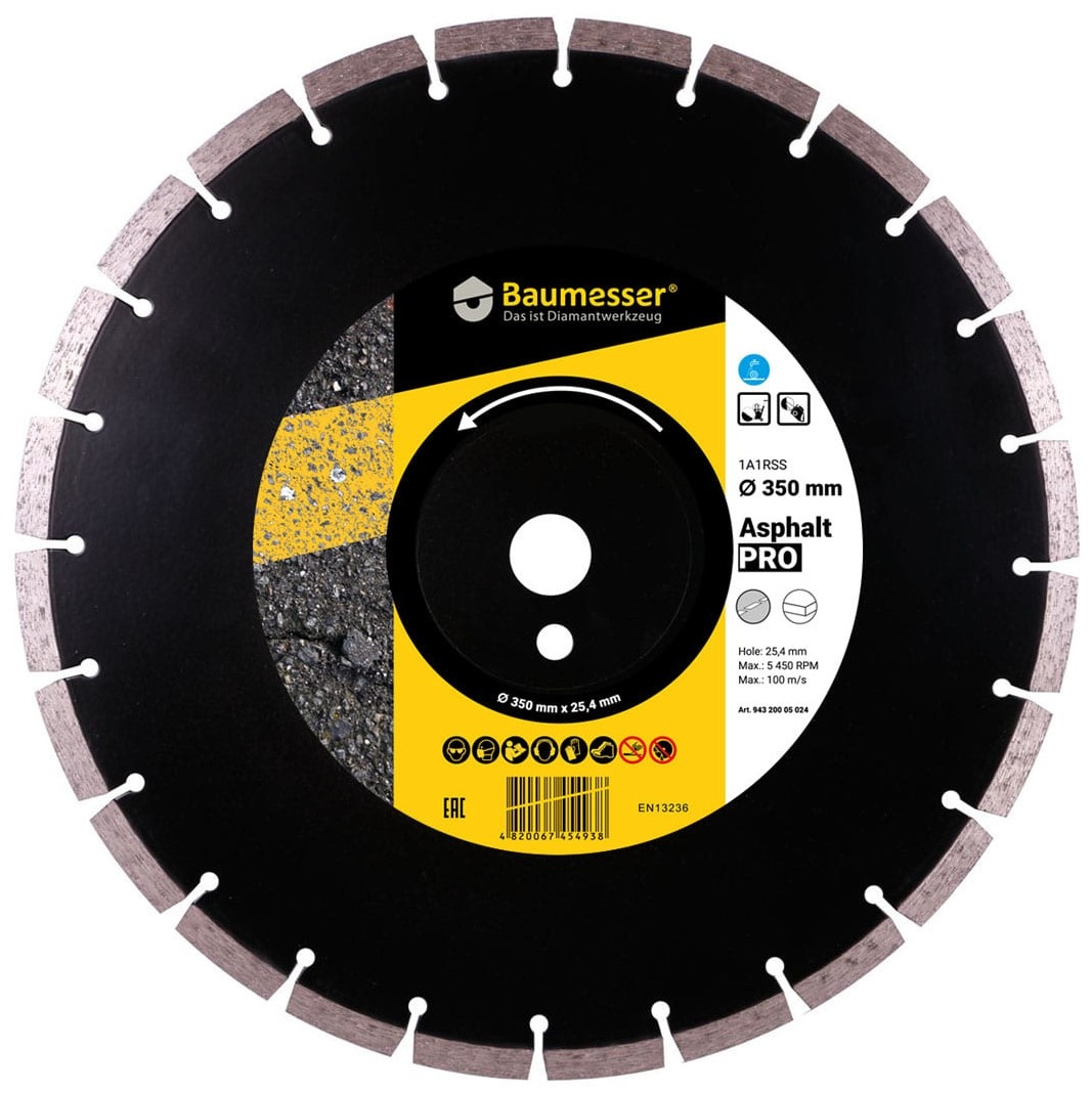 Диск для резки Baumesser 1A1RSS/C3-H Asphalt Pro d350