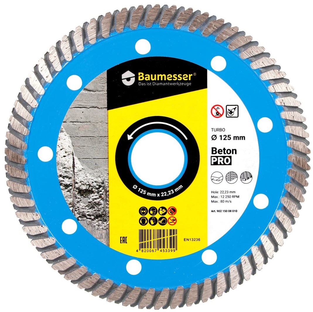 Диск для резки Baumesser Turbo Beton Pro d125