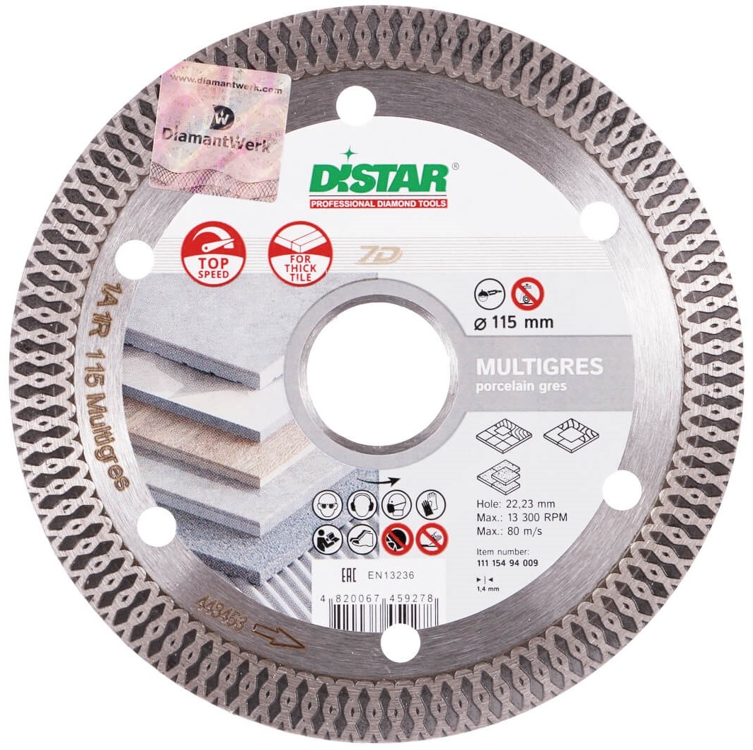 Диск для резки Distar 1A1R Multigres d115