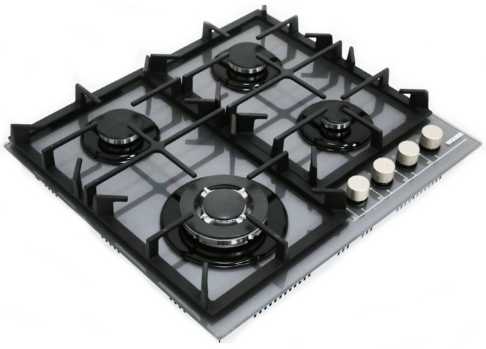 Plită incorporabilă cu gaz Wolser WL-KF 6400 Grey Glass FFD