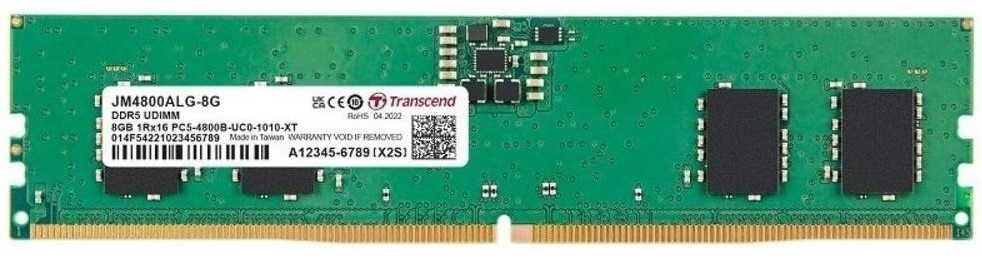 Оперативная память Transcend JetRam 8Gb DDR5-4800MHz (JM4800ALG-8G)  